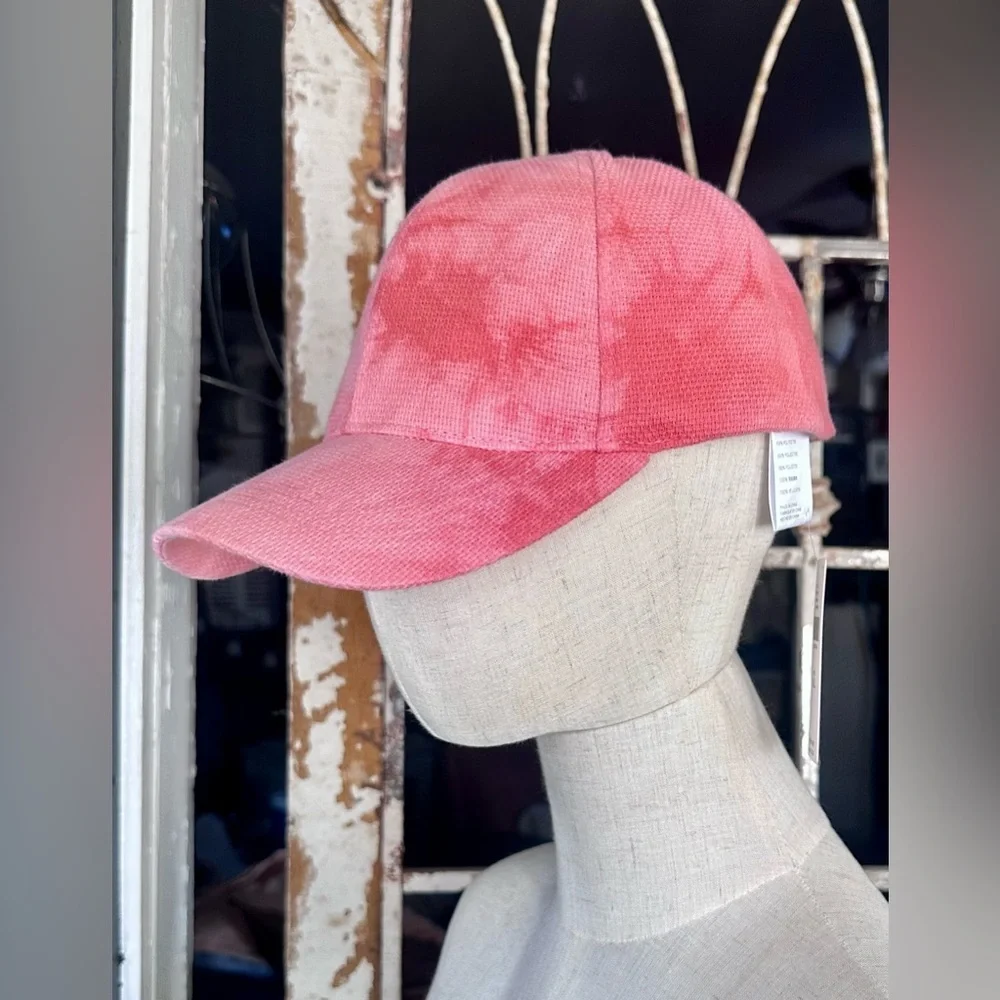 By Anthropologie Pink/Rose Tie-Dye Baseball Cap Hat | NWT | One Size